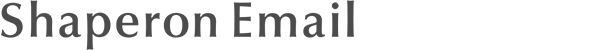Shaperon Email